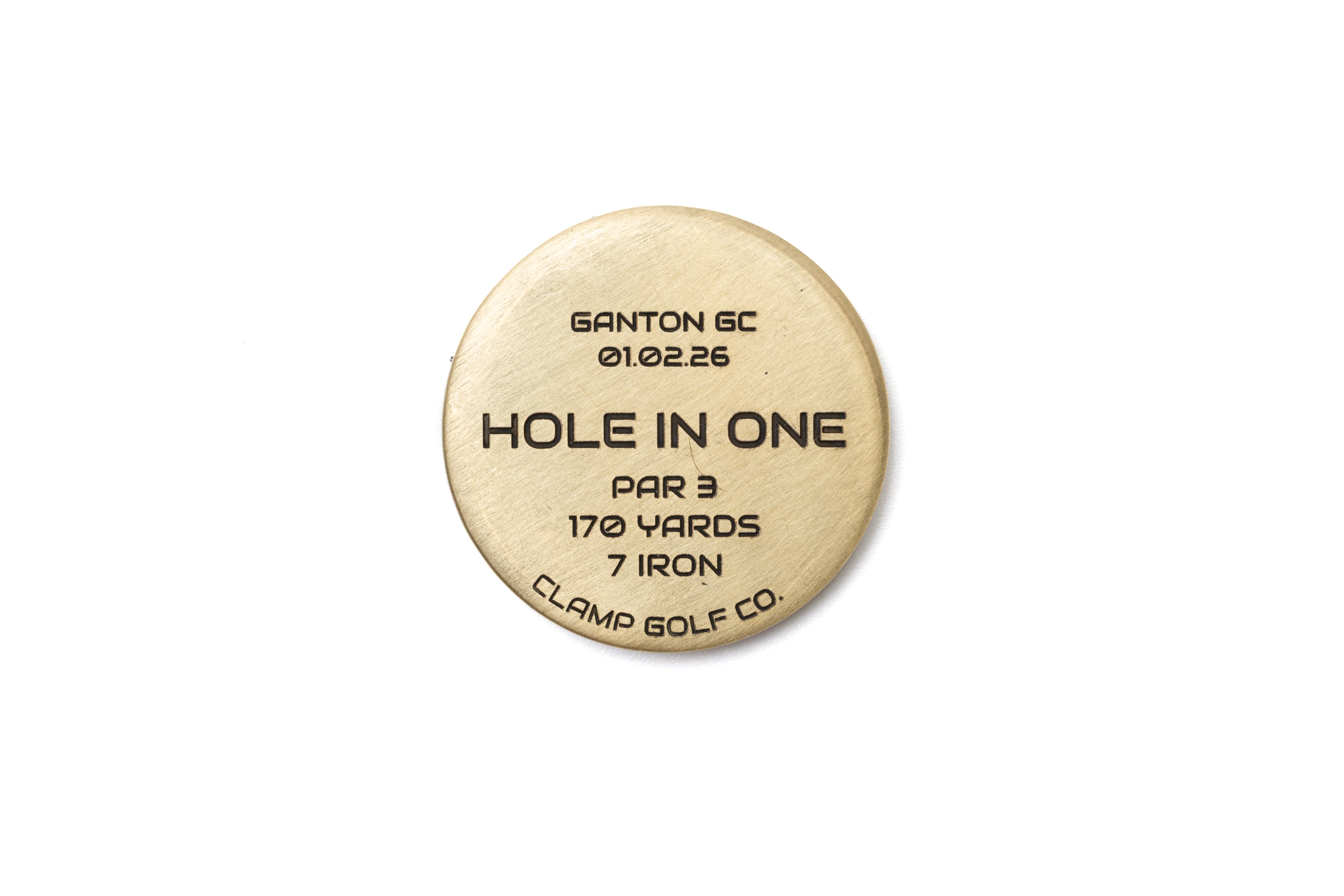 Hole in one ball marker - Customisable
