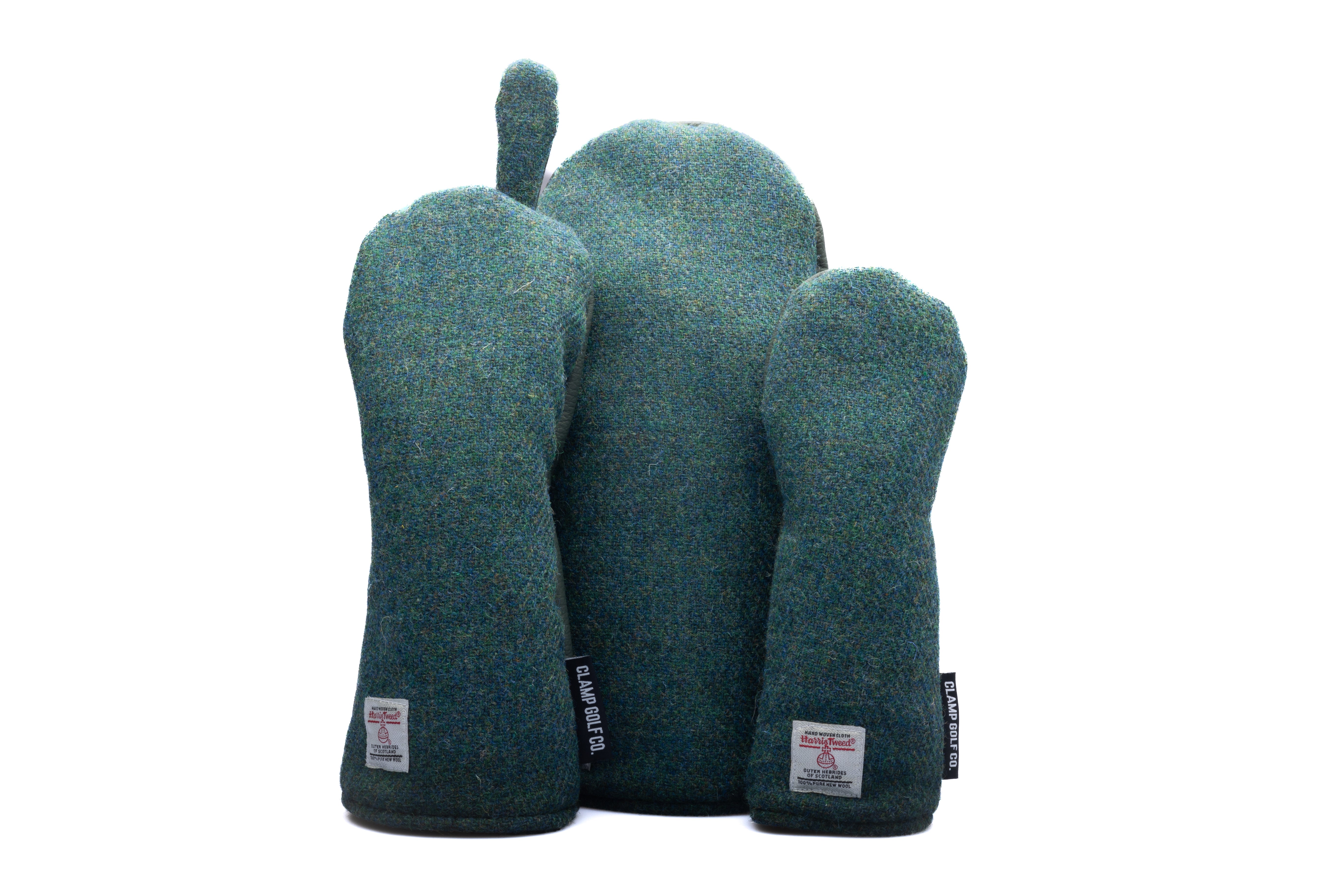 Teal Twill Harris Tweed® Headcovers