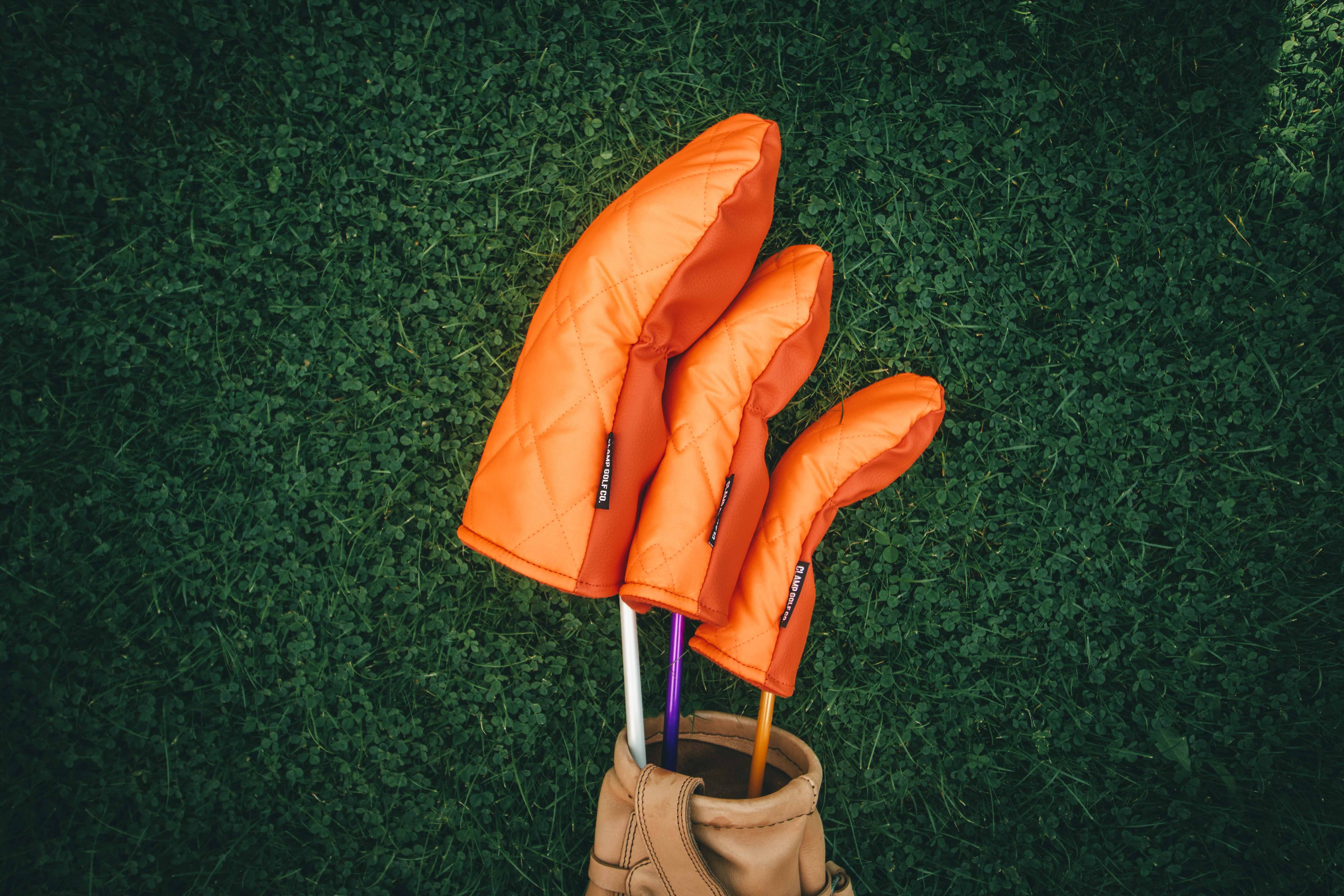 Hi-Vis Orange Puffer Headcovers